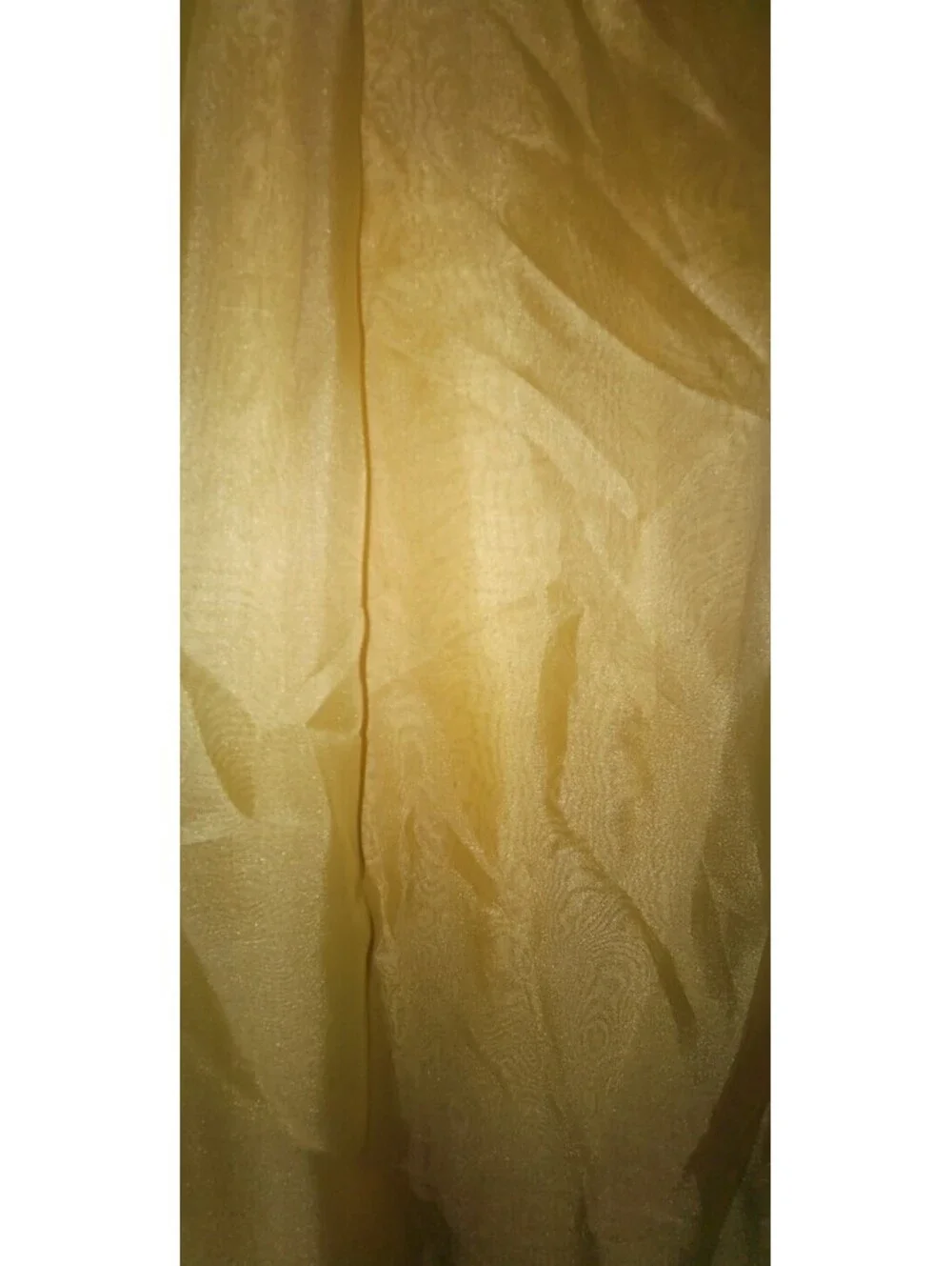 YELLOW SHEER CURTAINS PAIR OF TWO - 84
